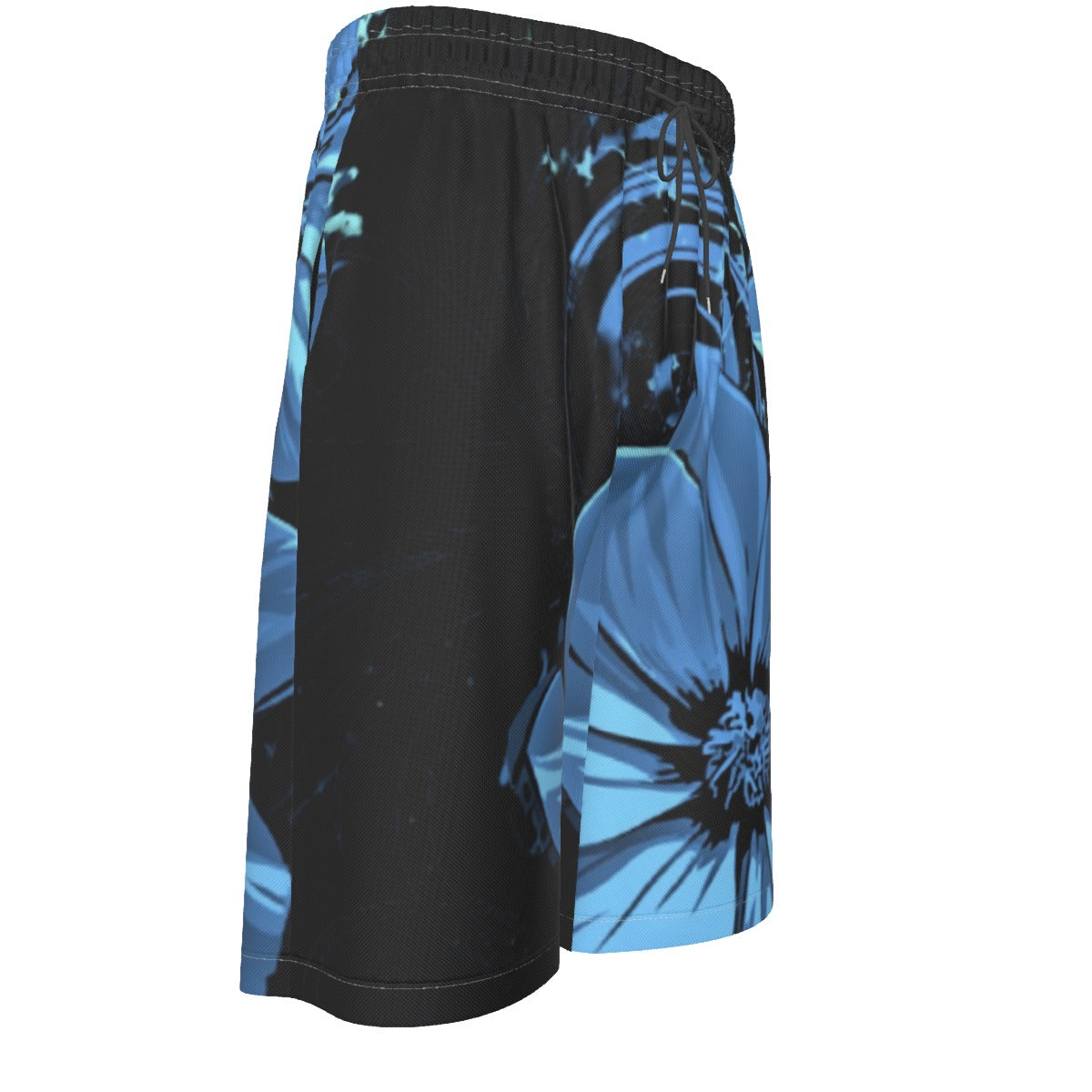 Lapis Lazuli Men's Over-The-Knee Shorts